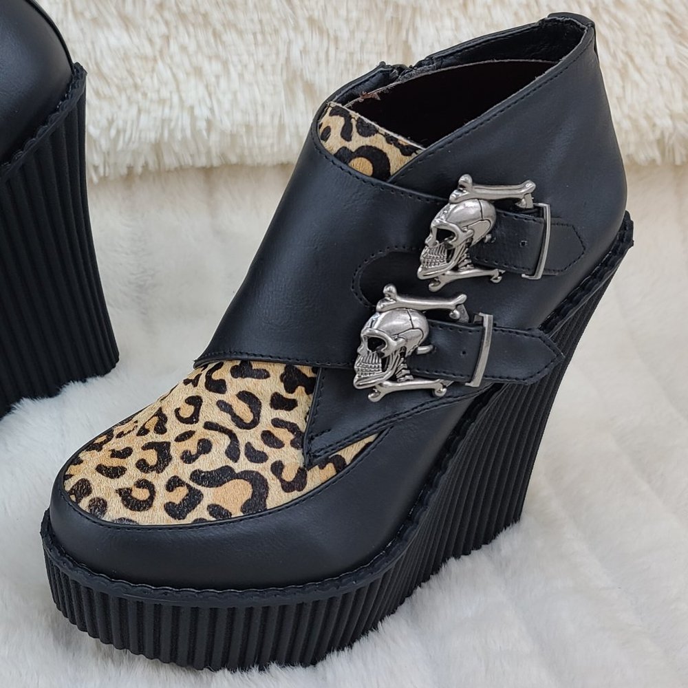Demonia Wedge Platform Monk Creeper - Picture 5 of 8